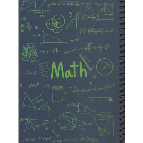 دفتر 200 برگ سرمه‌ای سیمی وزیری dotnote Math